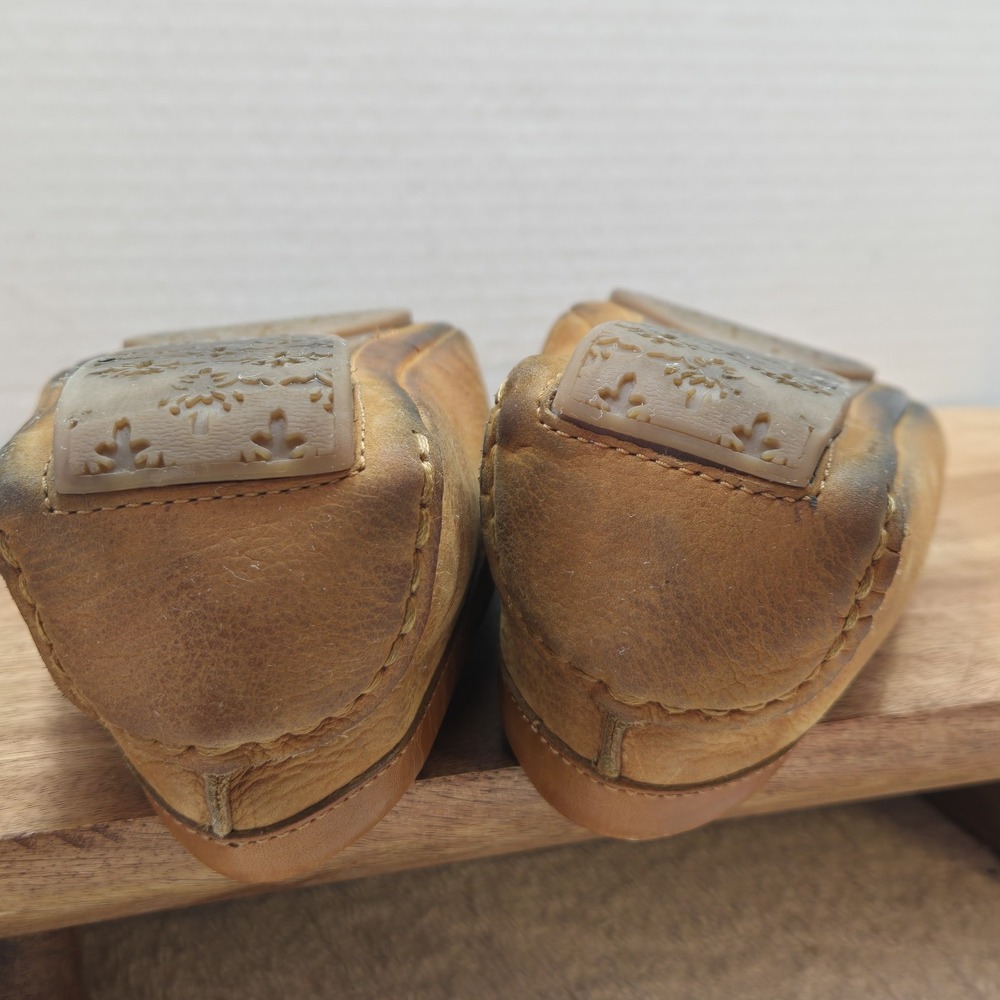 Nurture Brown Leather Slip on Flats Flats Size 6M Super Comfortable - Picture 11 of 16